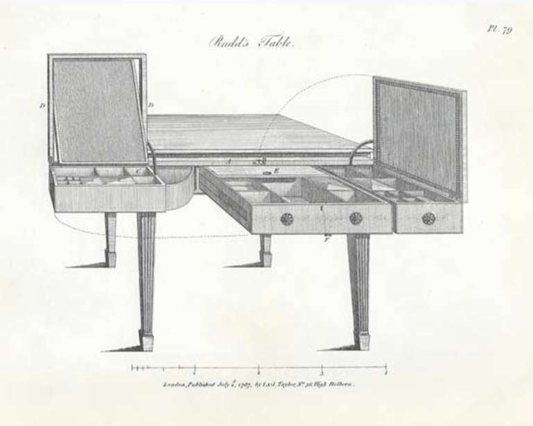 Mrs Rudd's Dressing Table, the Most Complete George III Dressing Table Made For Sale 1