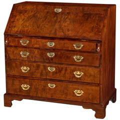 Antique George III Mahogany Bureau