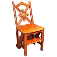 Mahogany Metamorphic Steps or Chair