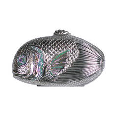 Judith Leiber Jeweled Fish Minaudiere