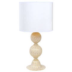 Murano "Polvera d'Oro" Glass Lamp
