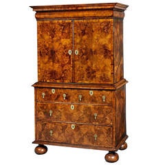 William and Mary Kingwood Cabinet on Chest