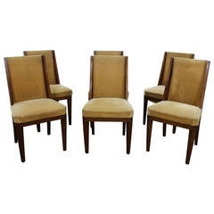 Art Deco Set of Six Modernism Chairs