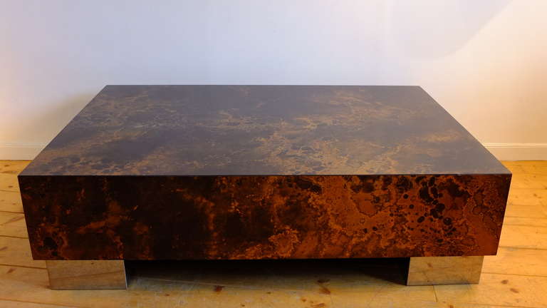 French 1970's Set of Three Solar Laminate Coffee Tables