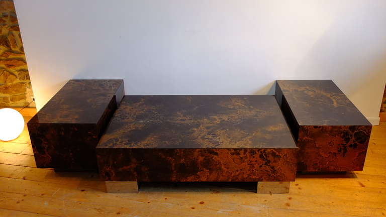 A big set of three law table with 