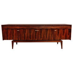 Beautiful Large Flammed  Palissander 1960's French credenza