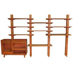 1970s Swiss Wood Bookshelves