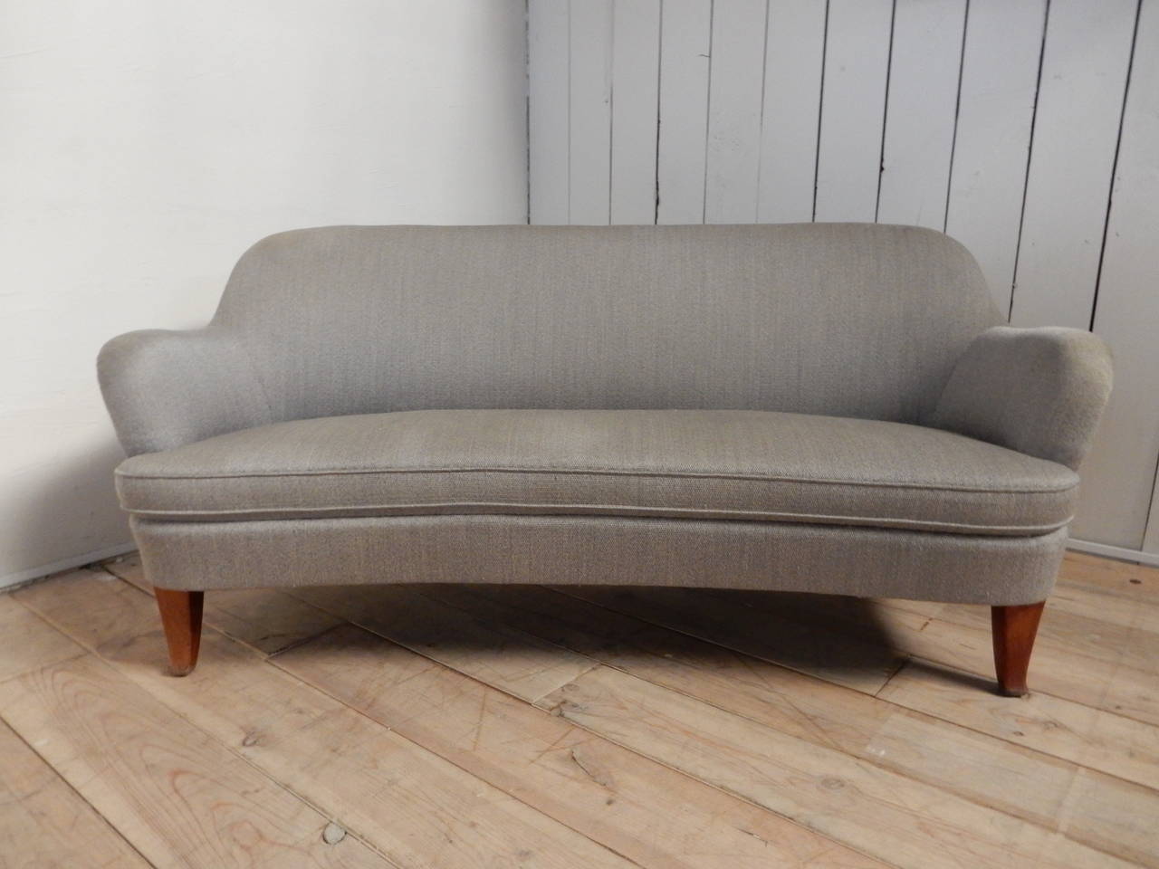 Mid-Century Modern 1950 French Cocooning Sofa