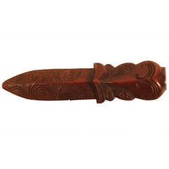 Antique 19th Century Maori Stick of Fight