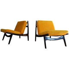 A  Pair Of Joseph-Andre Motte Armchair Edited By Steiner