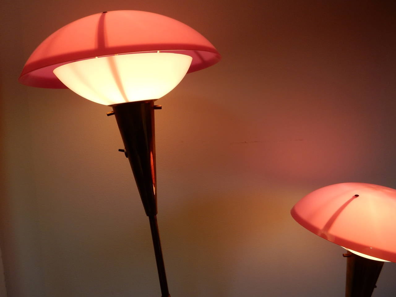 a beautiful 2 lights stilnovo 1960 floor l at 1stdibs a beautiful 2 lights stilnovo 1960 floor l at 1stdibs