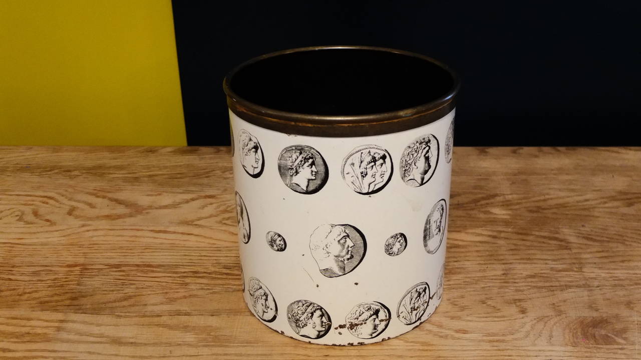 Piero Fornasetti Basket In Good Condition In Couzon au Mont d'Or, FR