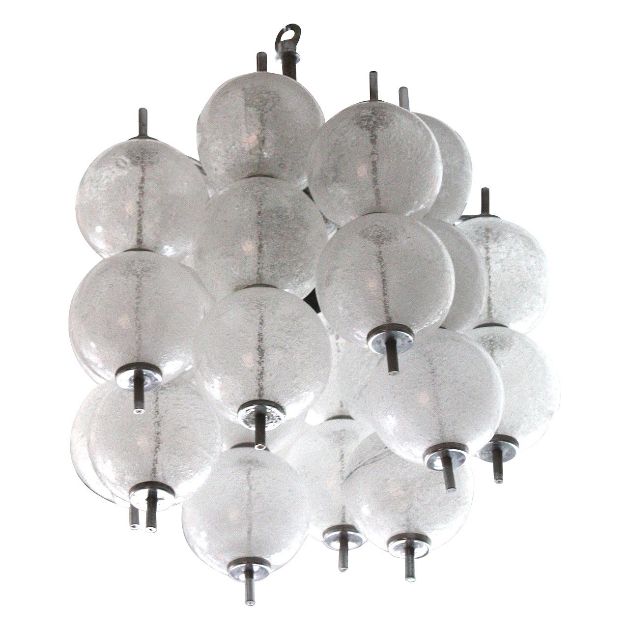 Small Italian 1960s Murano Glass Pendant Light