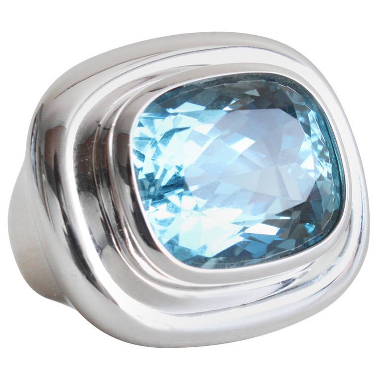 Tiffany Picasso Aquamarine Ring