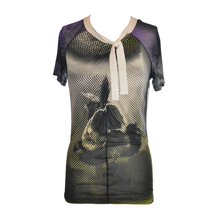 Jean Paul Gaultier Maille 'Tie Neck' Top For Sale