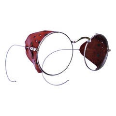 Antique Motorcycle Safety Glasses ca.1920