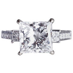 Princess Cut 4.03ct G/VS1 (GIA Certified) Diamond Ring