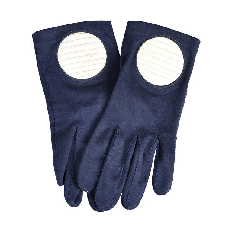 Pierre Cardin 1960s Mod Circle Gloves