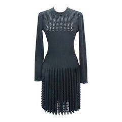 New Azzedine Alaia Hunter Green Iconic Dress