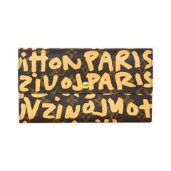 LOUIS VUITTON purse M93711 Zippy wallet Graffiti Monogram canvas Orang –