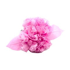 Chanel Ruffled Camellia Floral Brooch