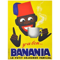 Original Vintage, 1950s Advertising Poster for a Popular Breakfast Drink