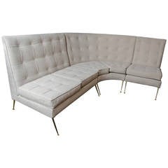 Large 1950s Italian Corner Sofa