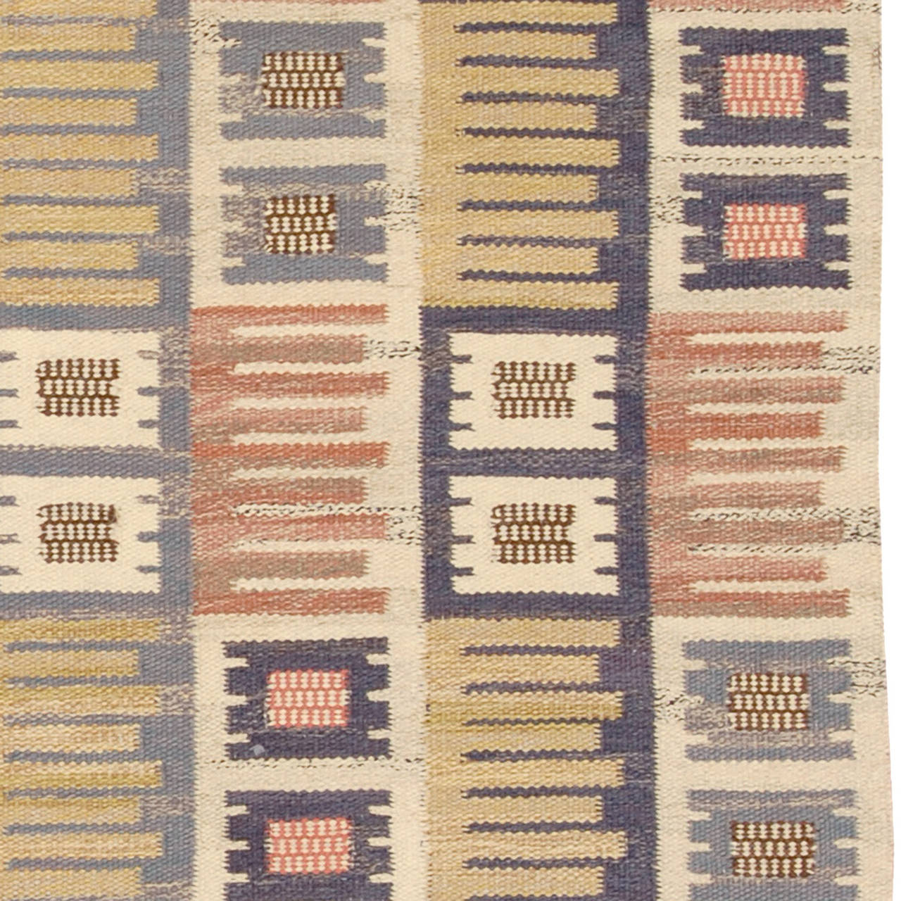 Hand-Woven 20th Century Swedish Flat-Weave Carpet by Märta Måås-Fjetterström For Sale
