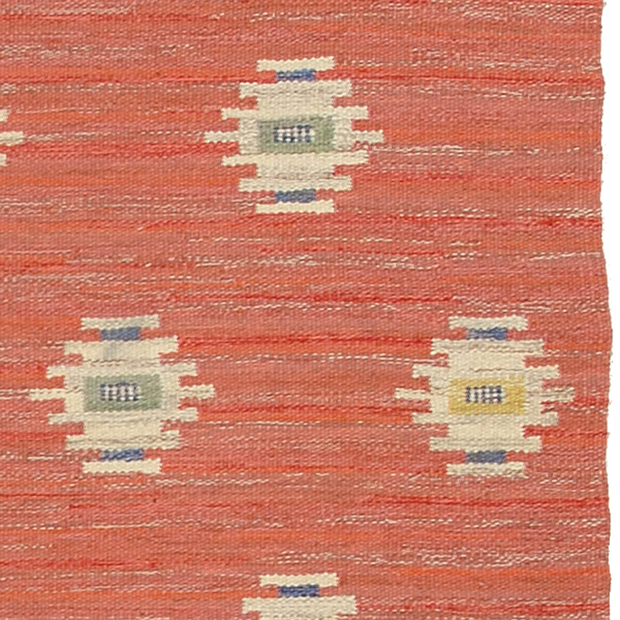 Mid 20th Century Swedish Flat-Weave Carpet In Excellent Condition For Sale In New York, NY