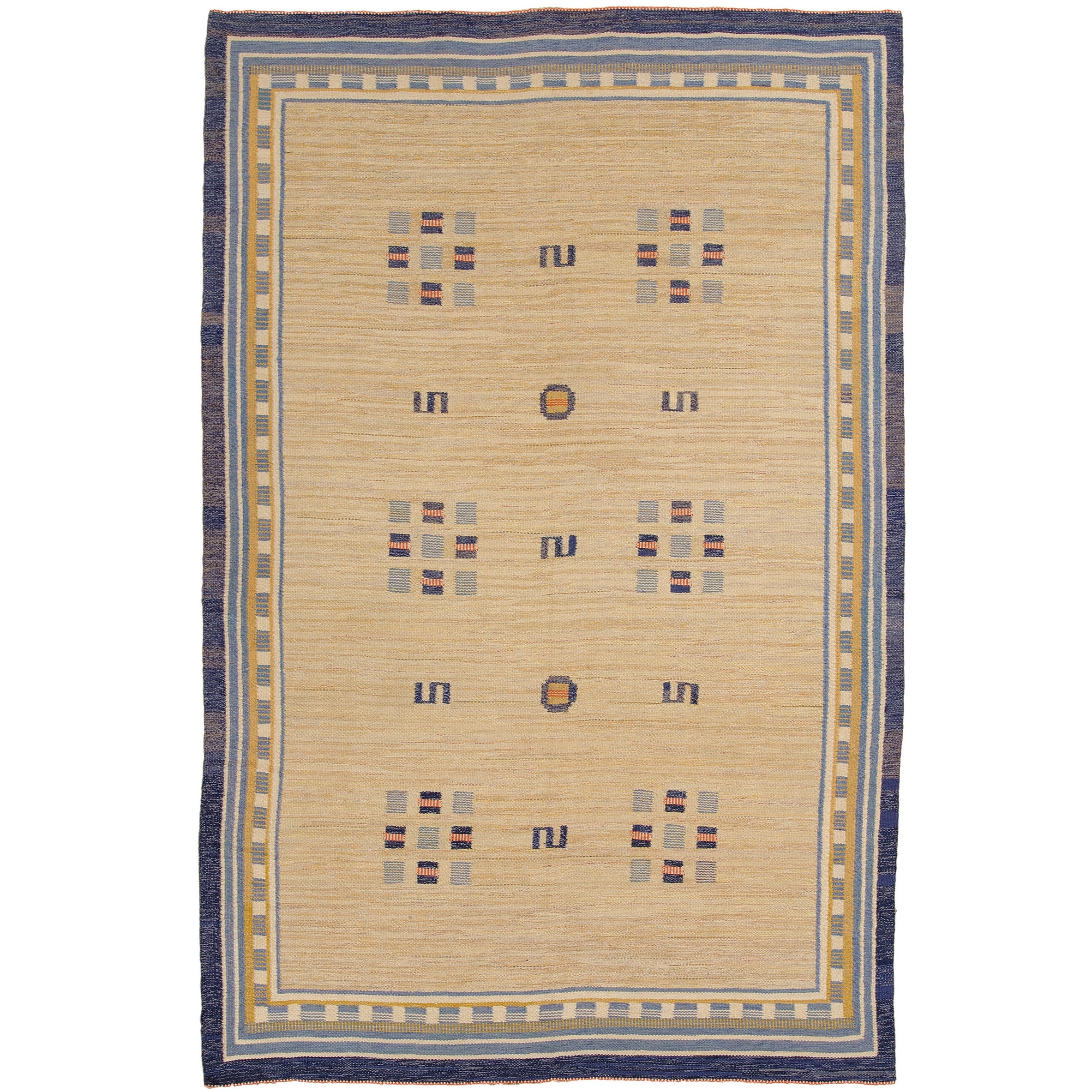 20th Century Swedish Flat-Weave Carpet For Sale