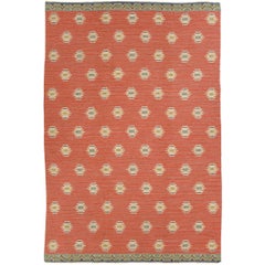 Vintage Mid 20th Century Swedish Flat-Weave Carpet