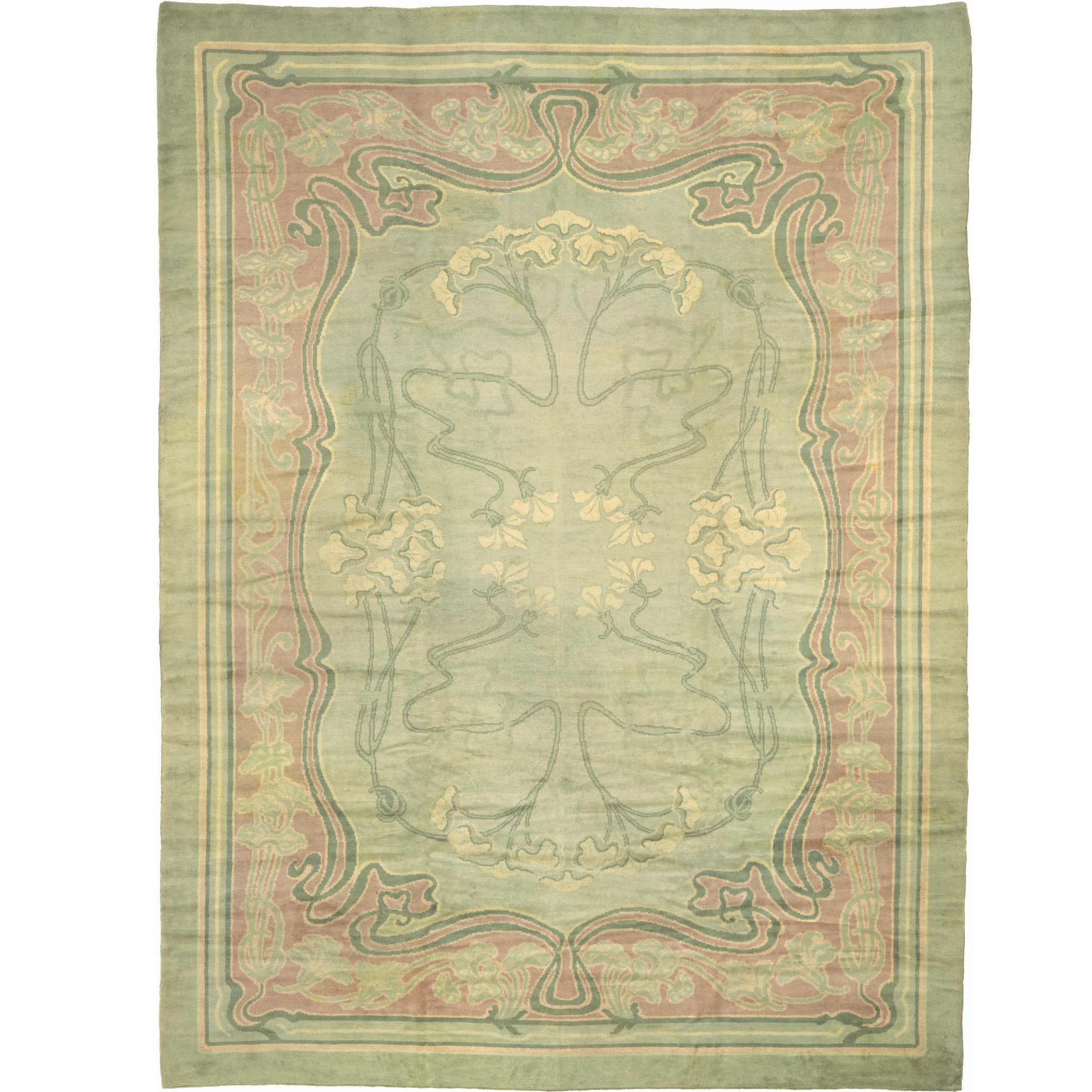 Early 20th Century Viennese Carpet, Art Nouveau Period For Sale