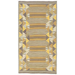 Vintage Swedish Flatweave Carpet 2