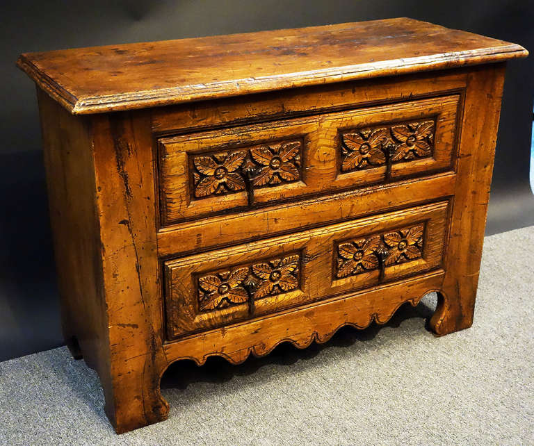 19th Century Carved Spanish Chest of Drawers