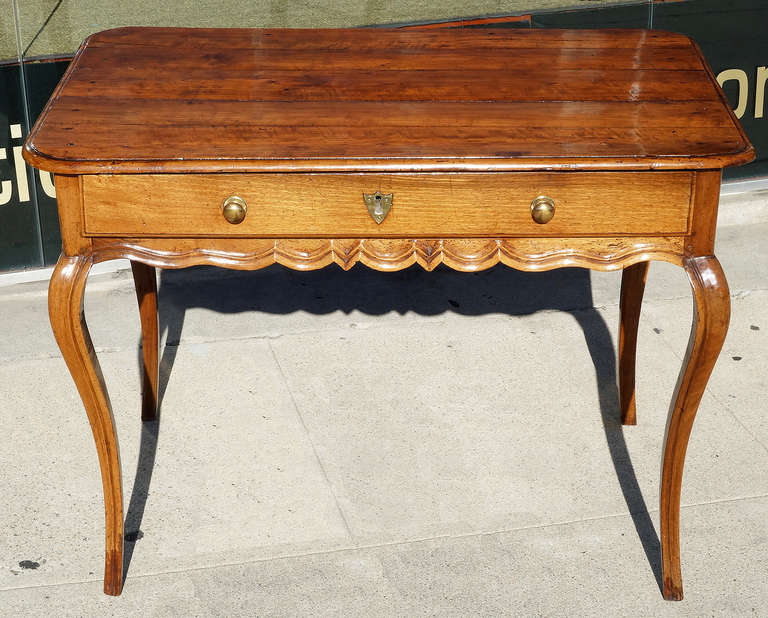 18th Century Louis XV Fruitwood Side Table