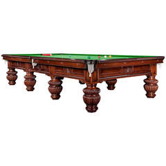 Billiard Snooker or Pool Table decorative carvings circa 1900 6