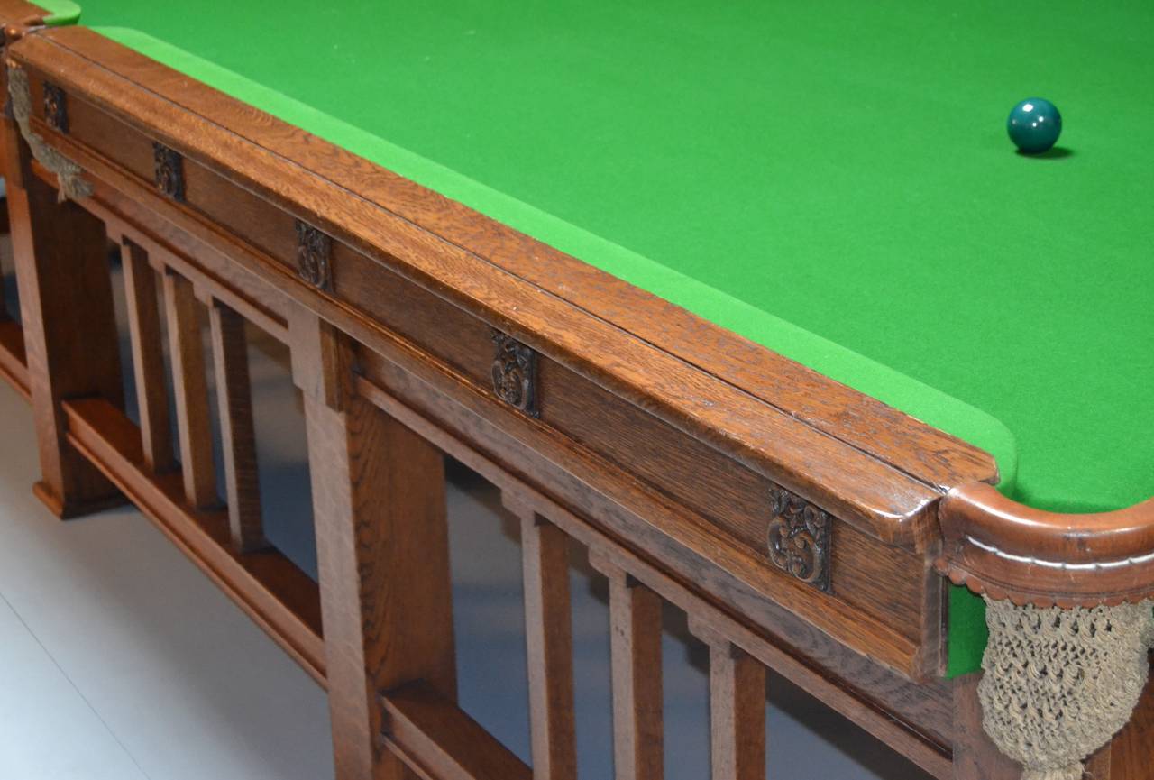 British Arts & Crafts Billiard or Snooker Table Designed by Frank Brangwyn