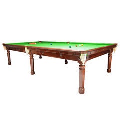 Gillow's Billiard Snooker Pool Table, circa 1810