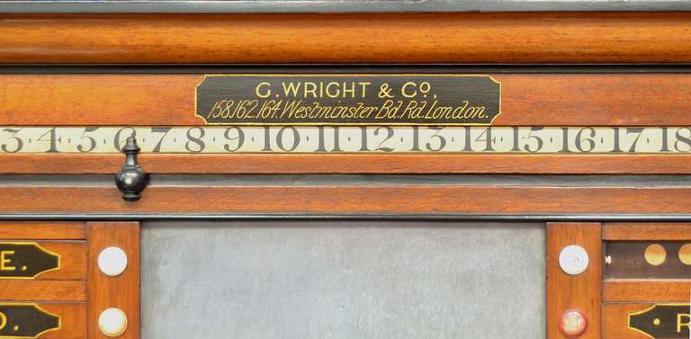 Victorian Billiards Table Scoring Cabinet