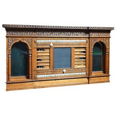 Decorative Billiard, Snooker, Pool Scoring Cabinet of Gothic Form