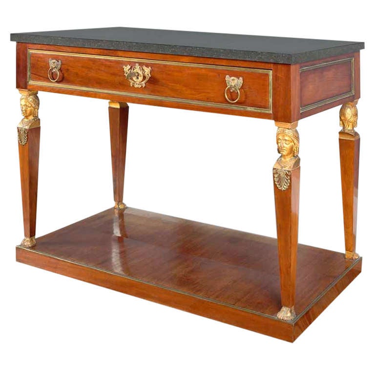 Spanish Mahogany Central Table, circa 1820 For Sale