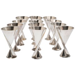 Set of 12 Cocktail Glasses by Desny