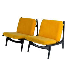 Pair of Armchairs by Joseph André Motte