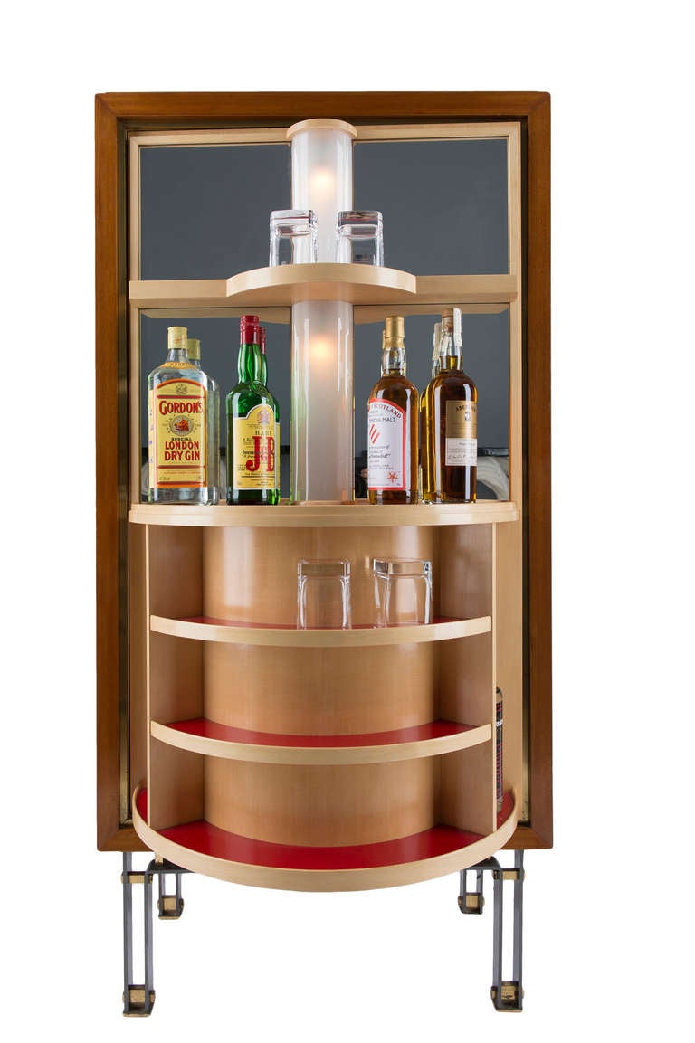 French Mahogany Bar by André Leleu