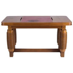 Cherrywood Desk / game table by Alfred Porteneuve