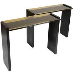 Pair of Art Deco Consoles by Jacques Adnet