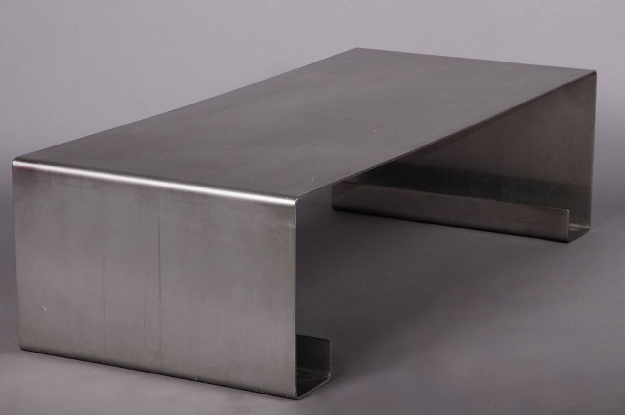 French inox coffee table