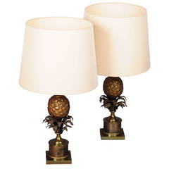 Maison Charles Pineapple Pair of Lamps