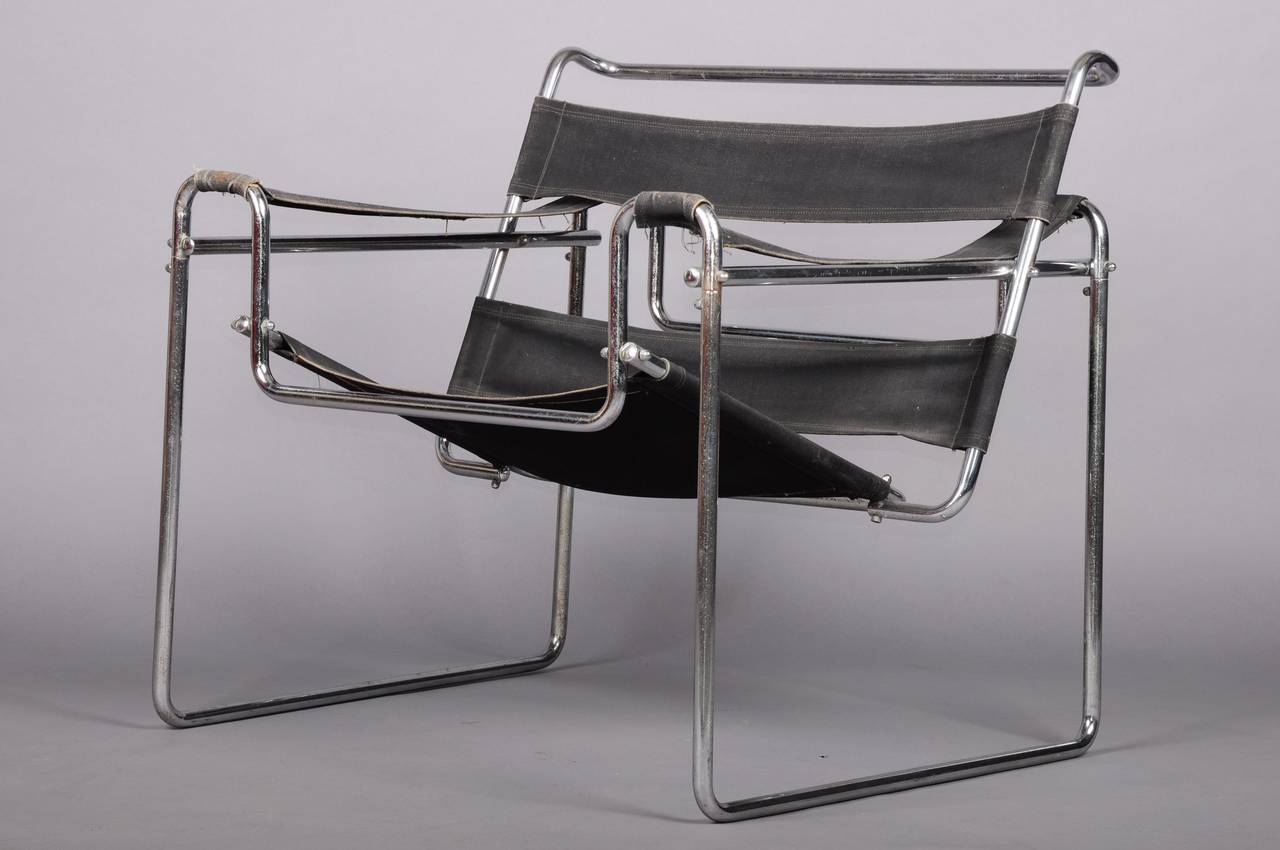 Mid-20th Century B3 Armchair by Marcel Breuer