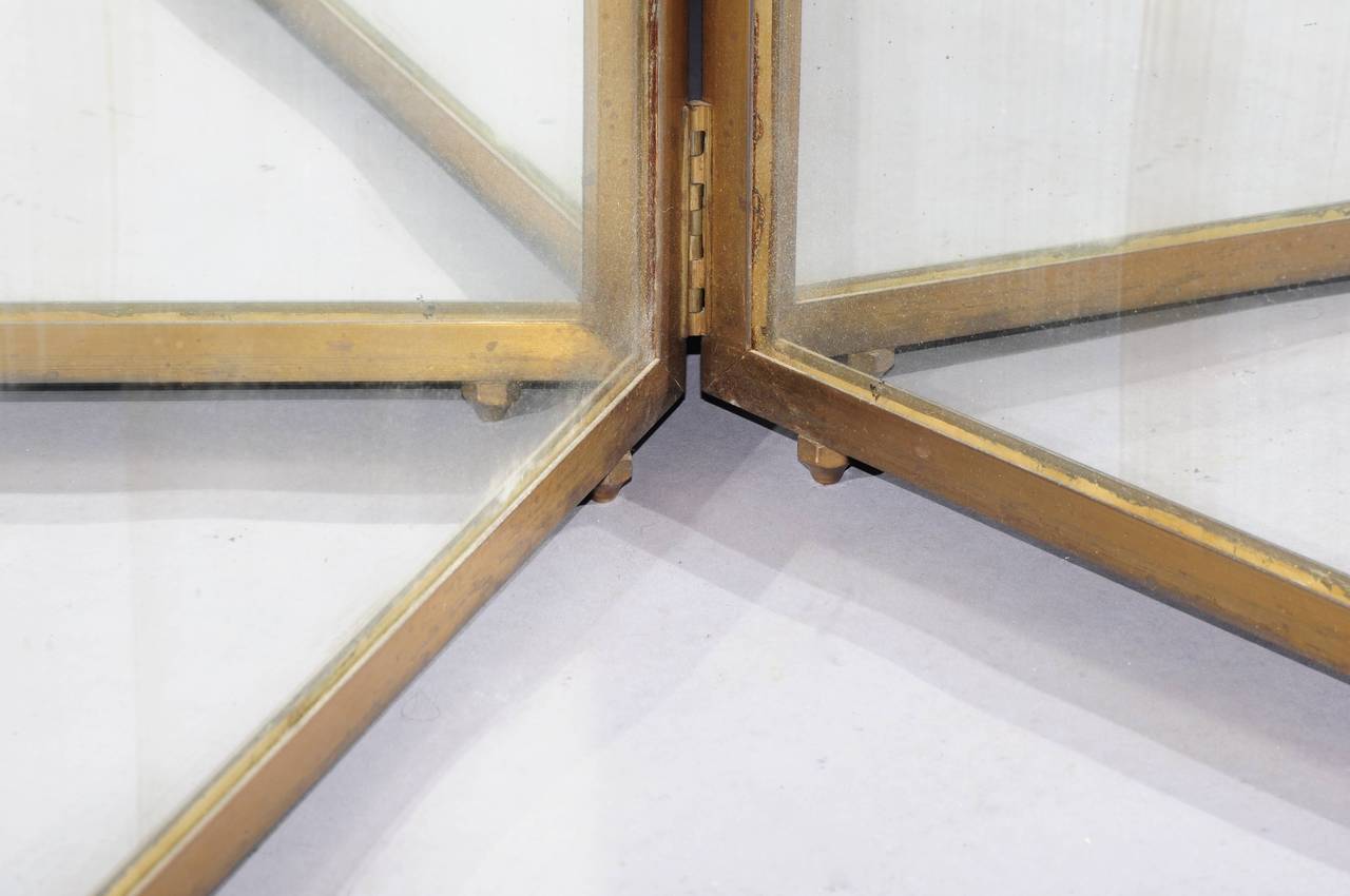 French Mirror and Brass Paravent 3